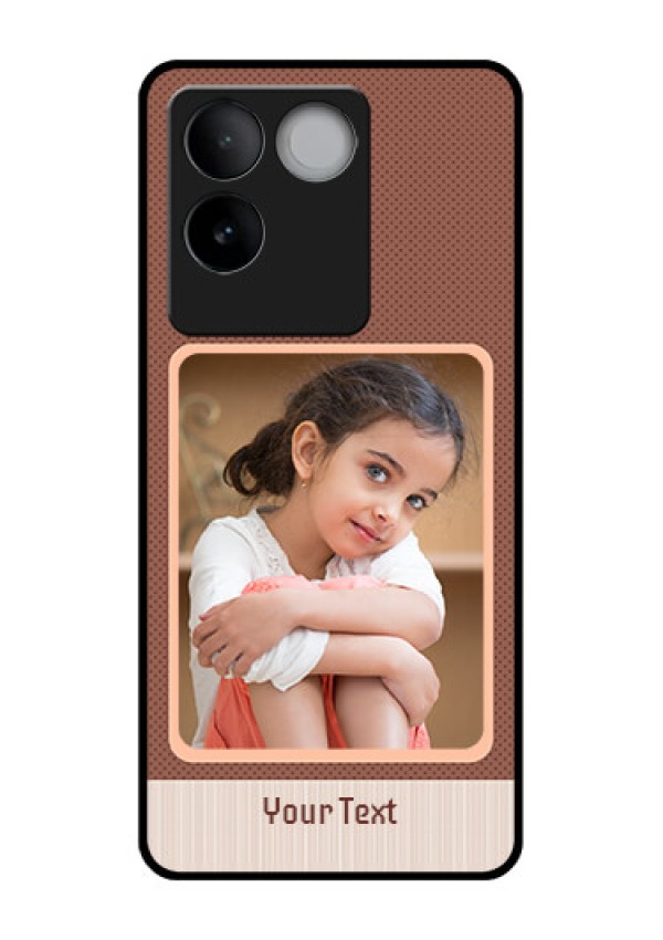 iQOO Z7 Pro 5G Custom Glass Phone Case - Simple Pic Upload Design