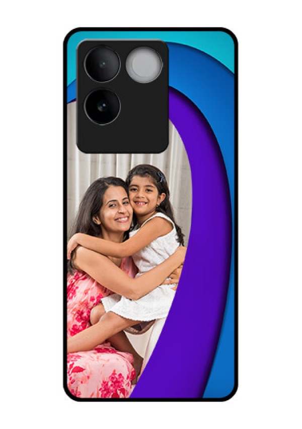 iQOO Z7 Pro 5G Custom Glass Phone Case - Simple Pattern Design