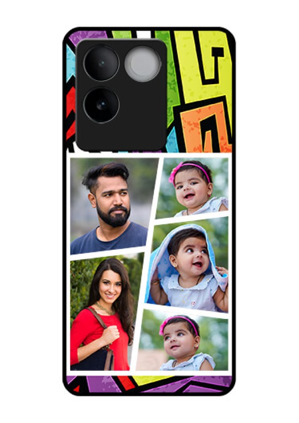 iQOO Z7 Pro 5G Custom Glass Phone Case - Graffiti Pattern Design