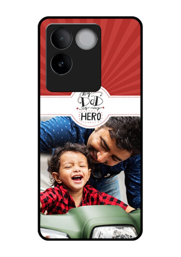 iQOO Z7 Pro 5G Custom Glass Phone Case - My Dad Hero Design