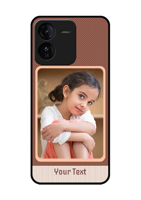 iQOO Z9 5G Custom Glass Phone CaseSimple Pic Upload Design