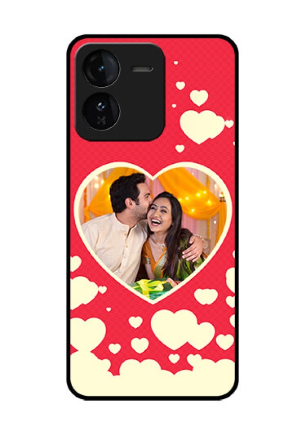 iQOO Z9 5G Custom Glass Phone CaseLove Symbols Phone Cover Design