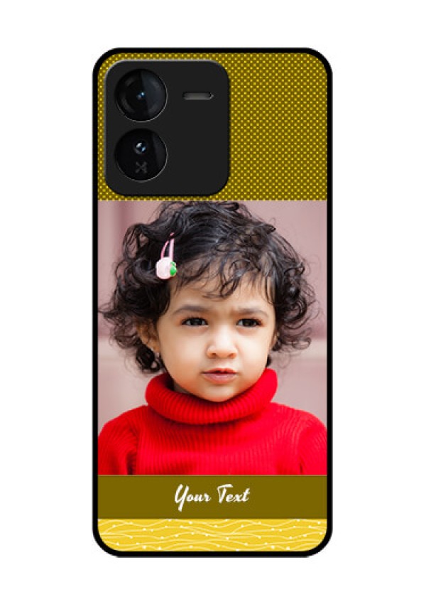 iQOO Z9 5G Custom Glass Phone CaseSimple Green Color Design
