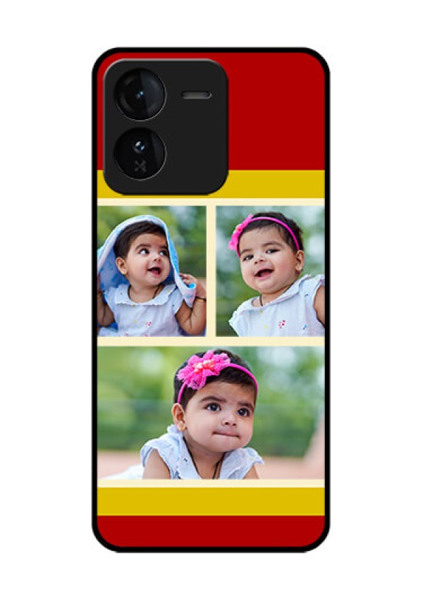 iQOO Z9 5G Custom Glass Phone CaseMultiple Pic Upload Design