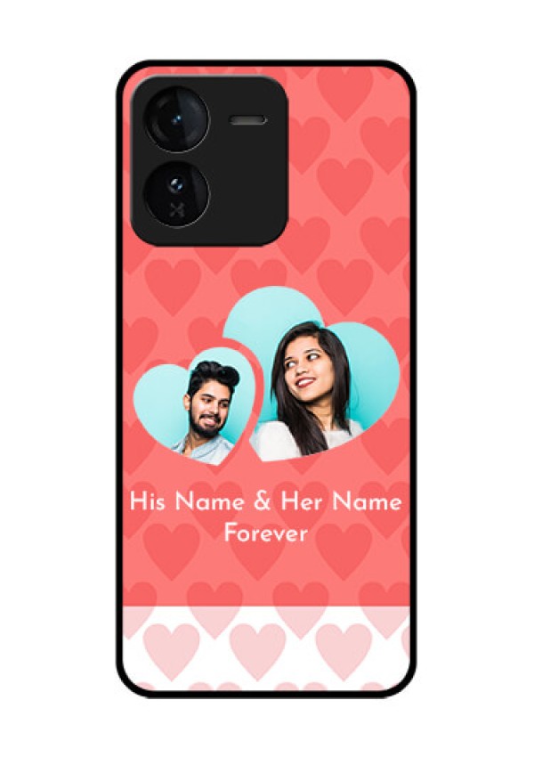 iQOO Z9 5G Custom Glass Phone CaseCouple Pic Upload Design