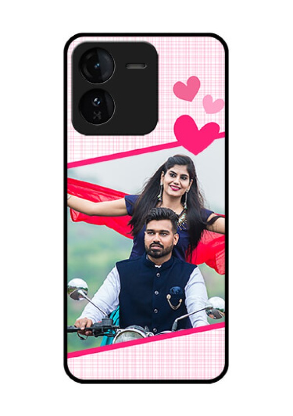 iQOO Z9 5G Custom Glass Phone CaseLove Shape Heart Design