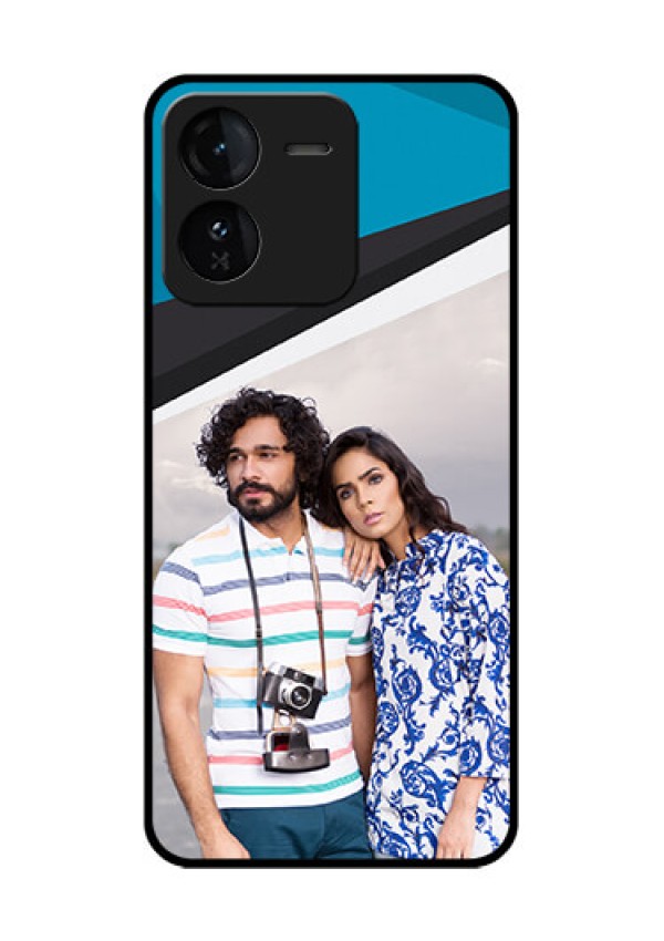 iQOO Z9 5G Custom Glass Phone CaseSimple Pattern Photo Upload Design