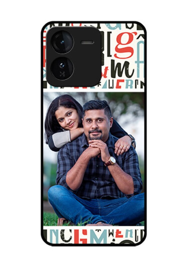 iQOO Z9 5G Custom Glass Phone CaseAlphabet Design