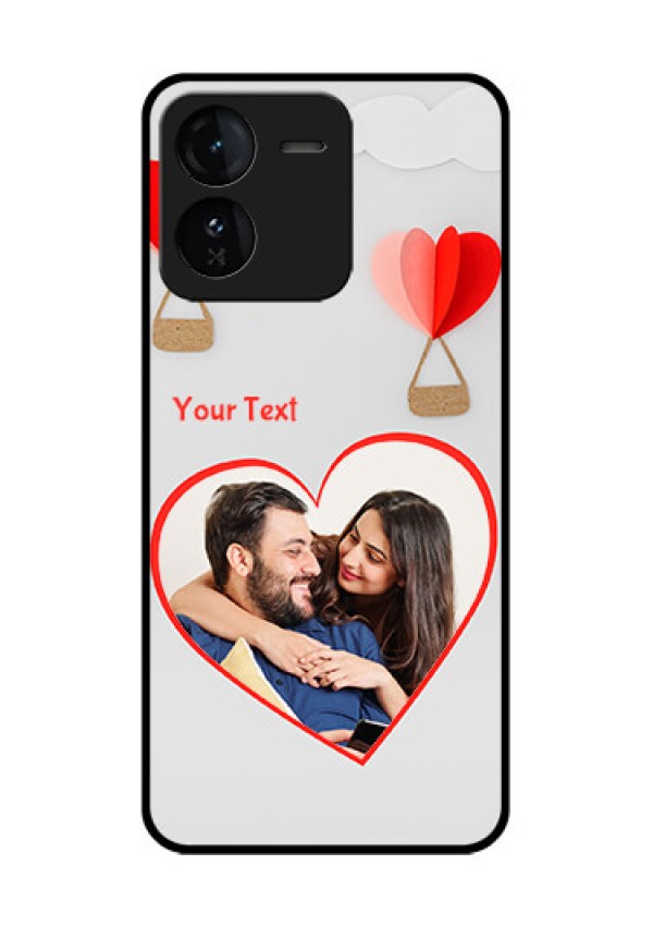 iQOO Z9 5G Custom Glass Phone CaseParachute Love Design