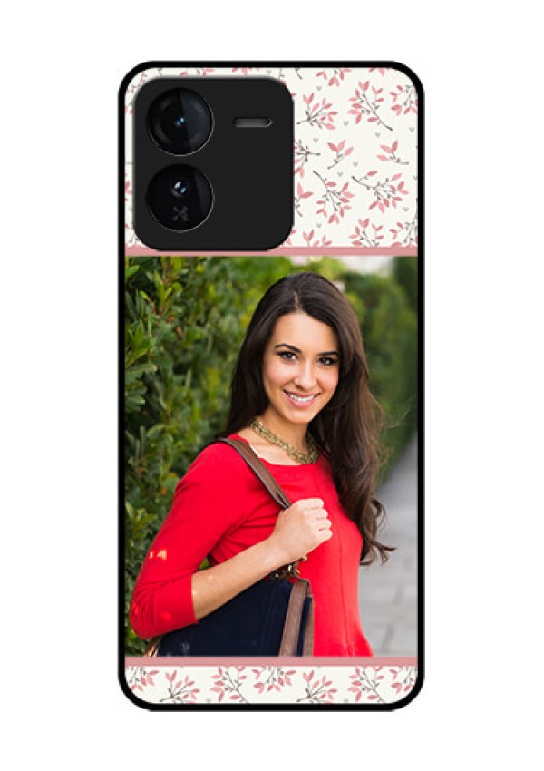 iQOO Z9 5G Custom Glass Phone CaseStunning Floral Design