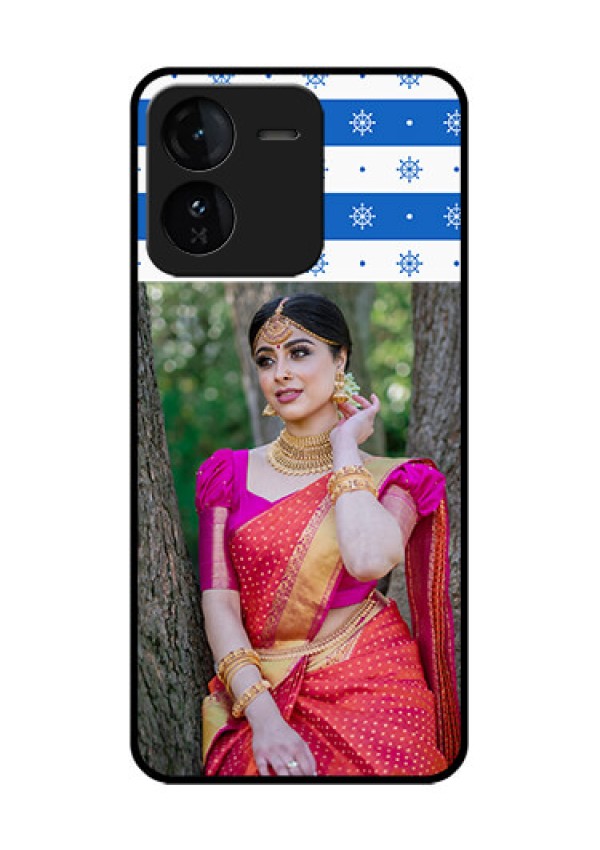 iQOO Z9 5G Custom Glass Phone CaseSnow Pattern Design
