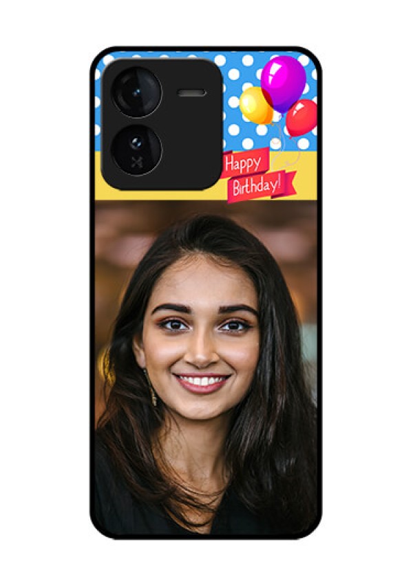 iQOO Z9 5G Custom Glass Phone CaseHappy Birthday Design