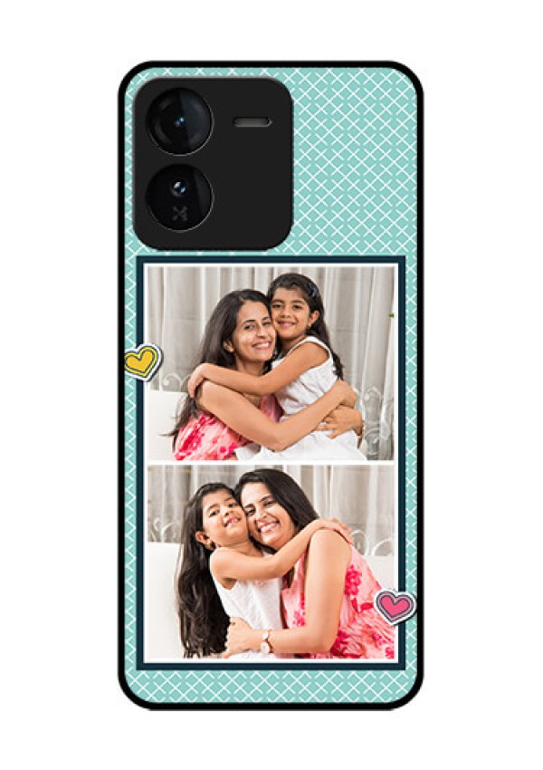 iQOO Z9 5G Custom Glass Phone Case2 Image Holder With Pattern Design