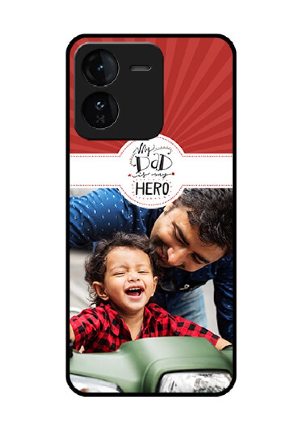 iQOO Z9 5G Custom Glass Phone CaseMy Dad Hero Design