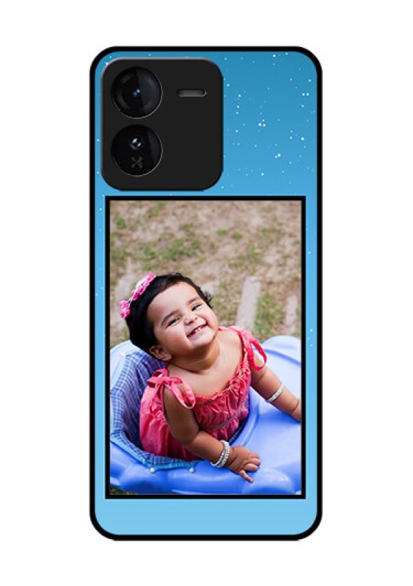 iQOO Z9 5G Custom Glass Phone CaseWave Pattern Colorful Design