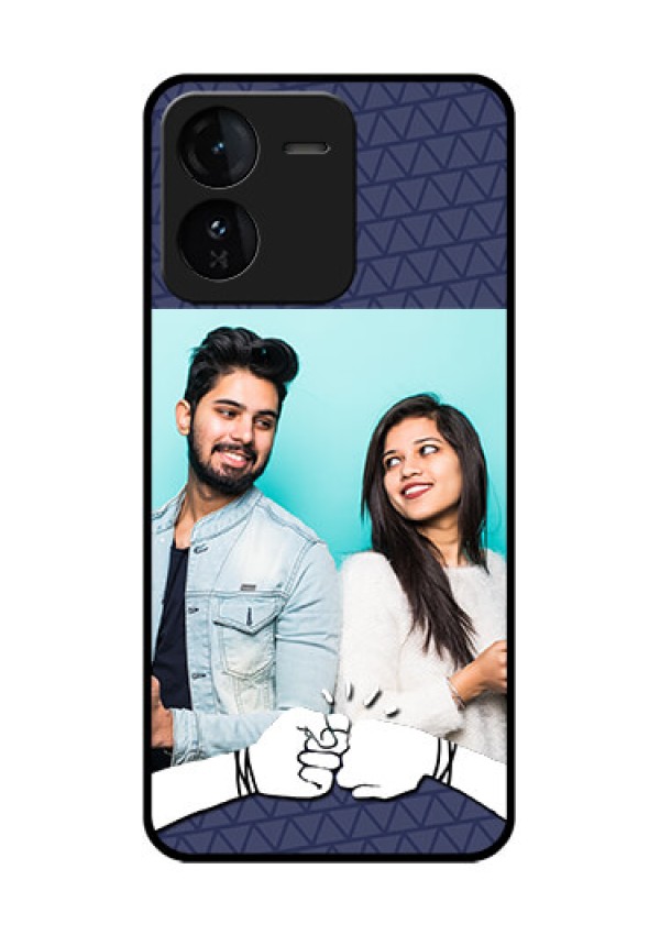 iQOO Z9 5G Custom Glass Phone CaseWith Best Friends Design