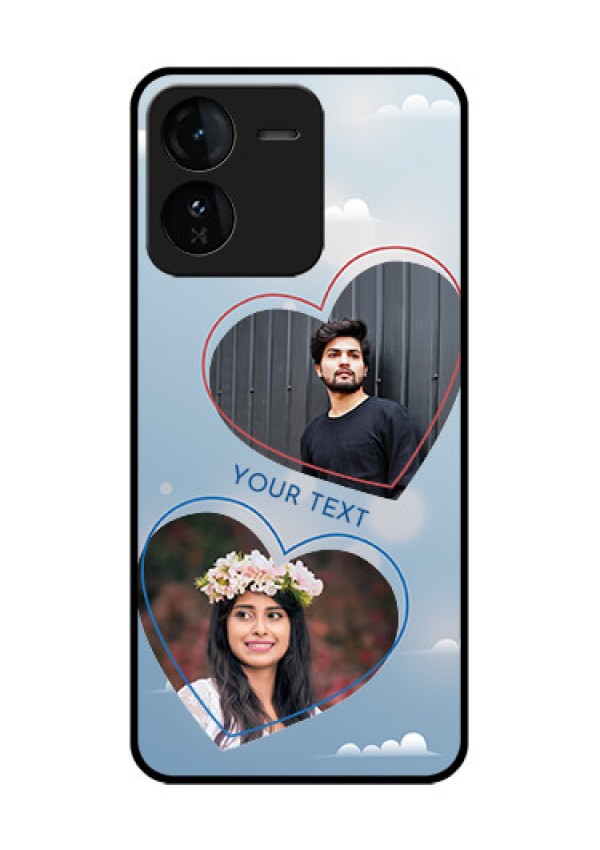iQOO Z9 5G Custom Glass Phone CaseBlue Color Couple Design