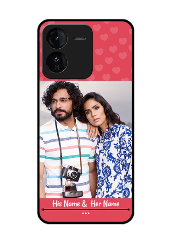 iQOO Z9 5G Custom Glass Phone CaseSimple Love Design
