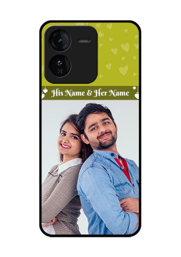 iQOO Z9 5G Custom Glass Phone CaseYou and Me Heart Design