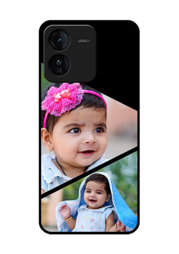 iQOO Z9 5G Custom Glass Phone CaseSemi Cut Design