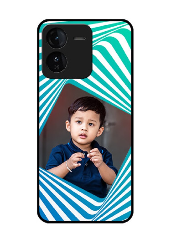iQOO Z9 5G Custom Glass Phone CaseAbstract Spiral Design