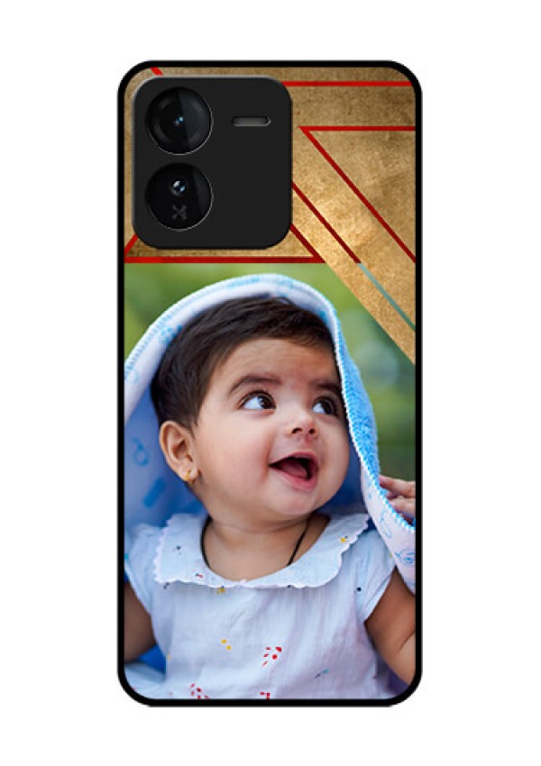 iQOO Z9 5G Custom Glass Phone CaseGradient Abstract Texture Design