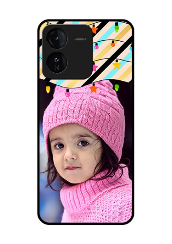 iQOO Z9 5G Custom Glass Phone CaseLights Hanging Design