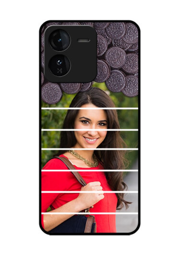 iQOO Z9 5G Custom Glass Phone CaseWith Oreo Biscuit Design