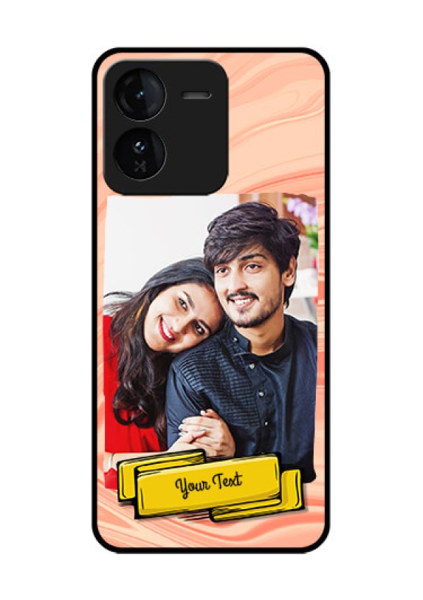 iQOO Z9 5G Custom Glass Phone CaseMarble Texture Design