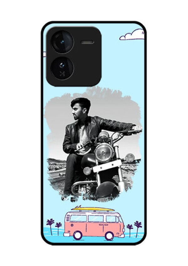 iQOO Z9 5G Custom Glass Phone CaseTravel and Adventure Design