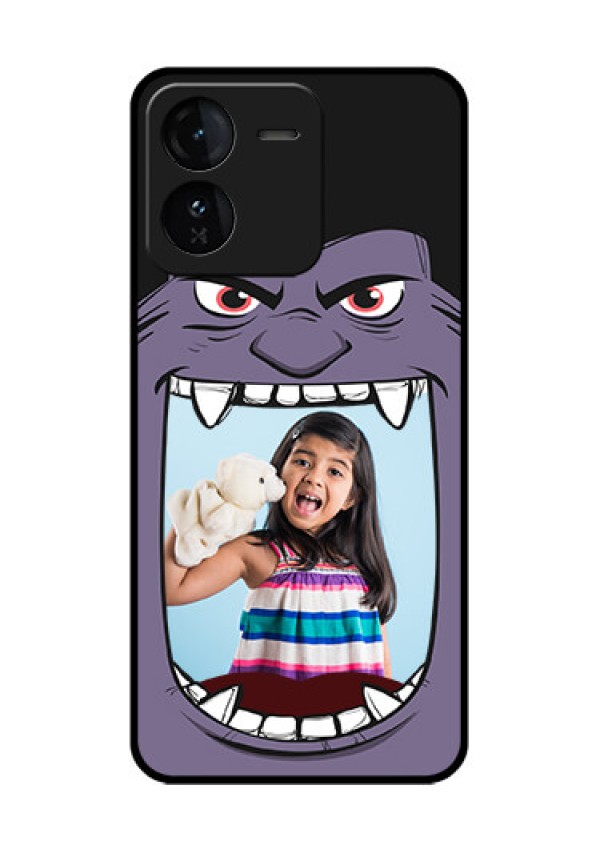iQOO Z9 5G Custom Glass Phone CaseAngry Monster Design