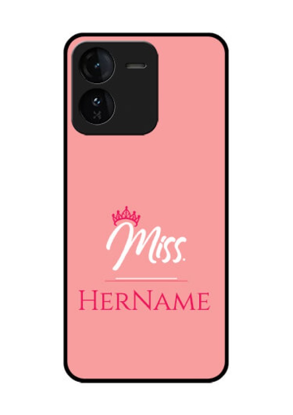 iQOO Z9 5G Custom Glass Phone CaseMrs With Name Design