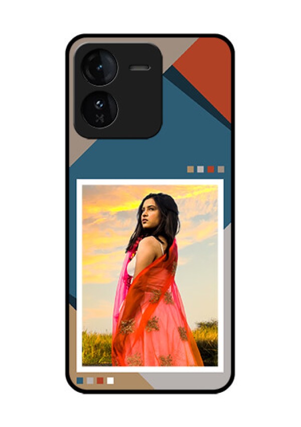 iQOO Z9 5G Custom Glass Phone CaseRetro Color Pallet Design