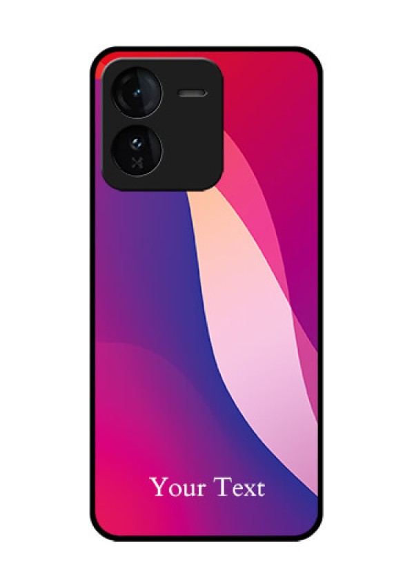 iQOO Z9 5G Custom Glass Phone CaseDigital Abstract Overlap Design