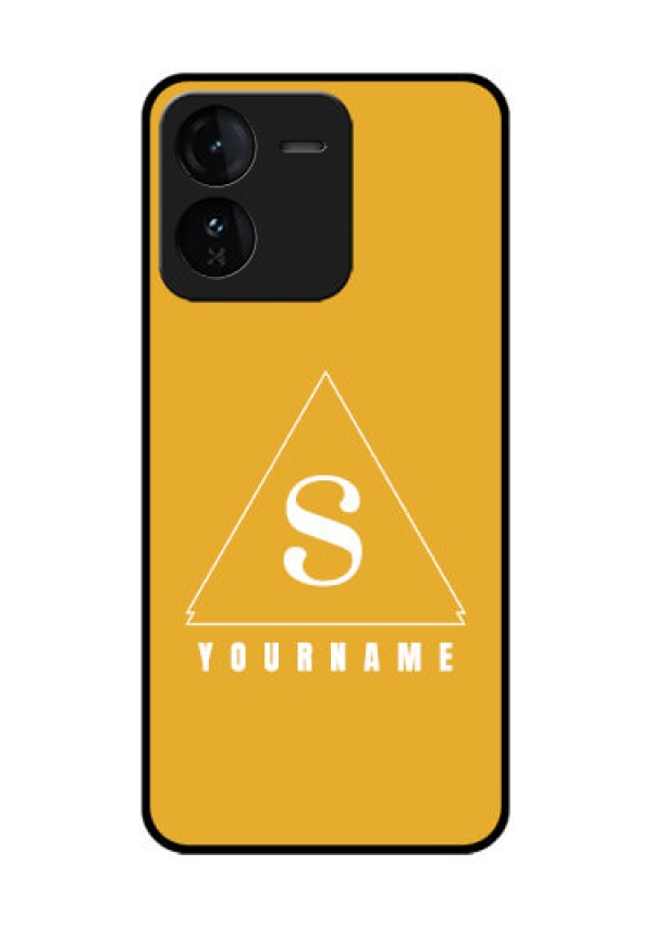 iQOO Z9 5G Custom Glass Phone CaseSimple Triangle Design