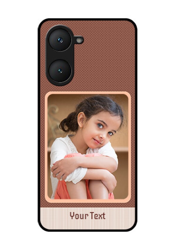 iQOO Z9 Lite 5G Custom Glass Phone Case - Simple Pic Upload Design