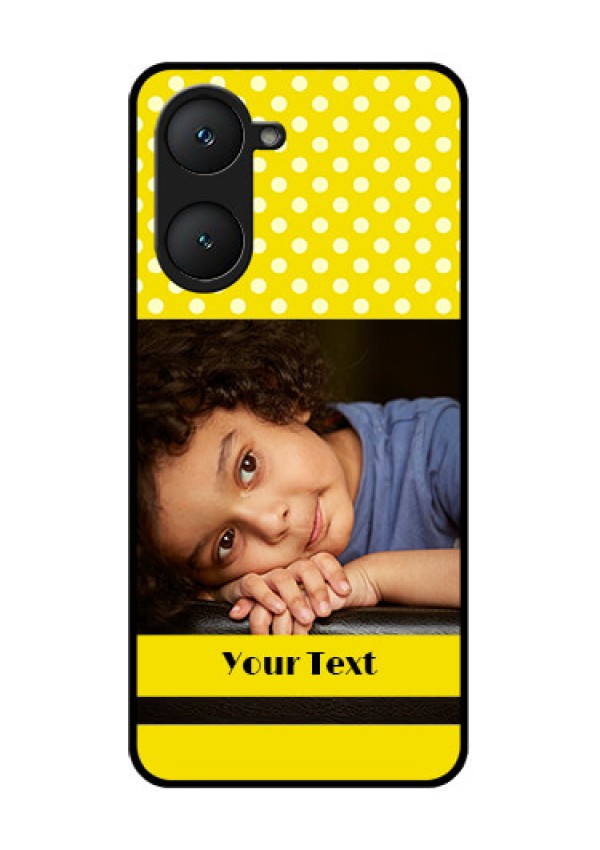 iQOO Z9 Lite 5G Custom Glass Phone Case - Bright Yellow Case Design
