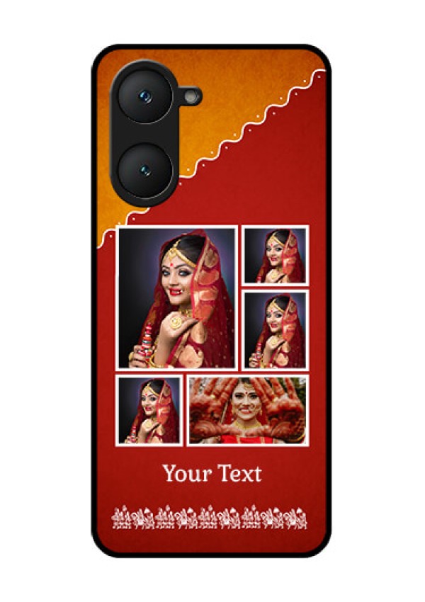 iQOO Z9 Lite 5G Custom Glass Phone Case - Wedding Pic Upload Design