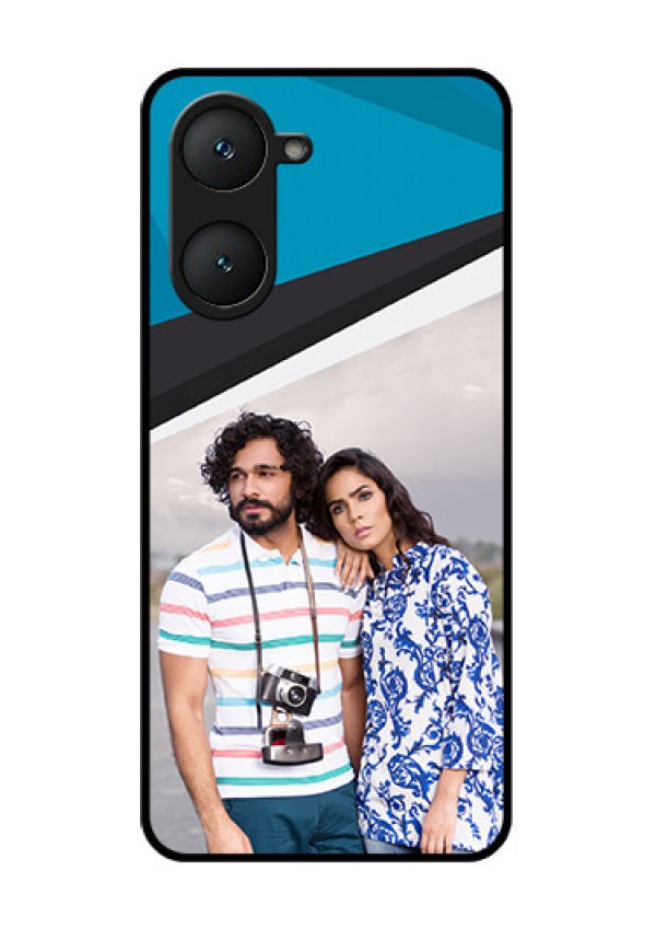 iQOO Z9 Lite 5G Custom Glass Phone Case - Simple Pattern Photo Upload Design