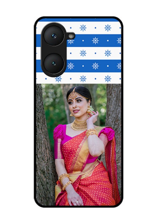 iQOO Z9 Lite 5G Custom Glass Phone Case - Snow Pattern Design
