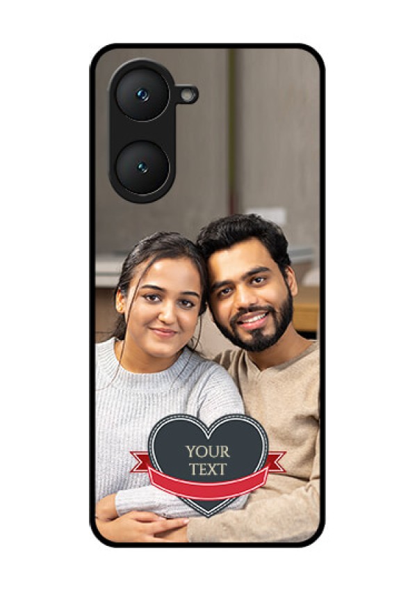 iQOO Z9 Lite 5G Custom Glass Phone Case - Just Married Couple Design