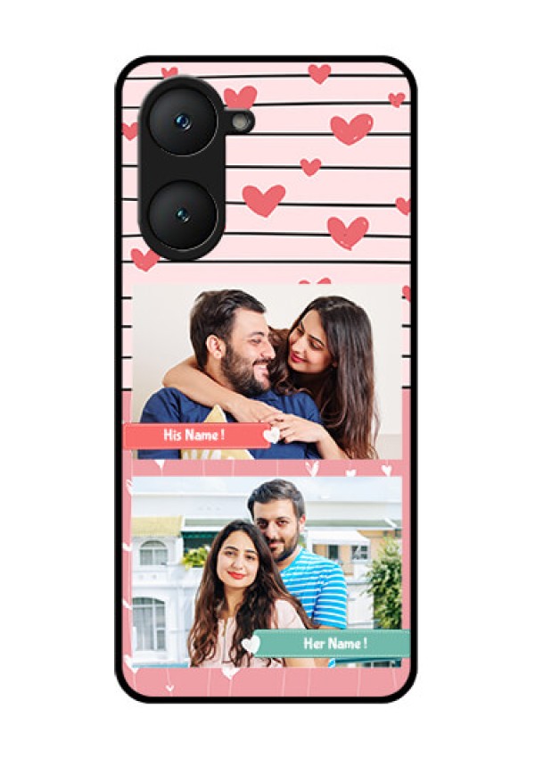 iQOO Z9 Lite 5G Custom Glass Phone Case - Photo With Heart Design