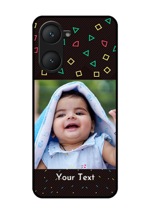 iQOO Z9 Lite 5G Custom Glass Phone Case - With Confetti Birthday Design