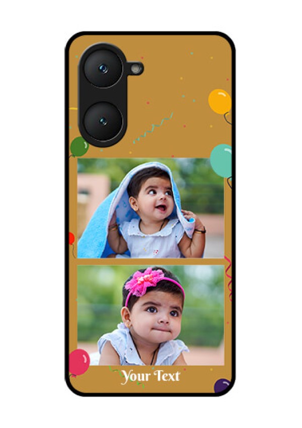 iQOO Z9 Lite 5G Custom Glass Phone Case - Image Holder With Birthday Celebrations Design