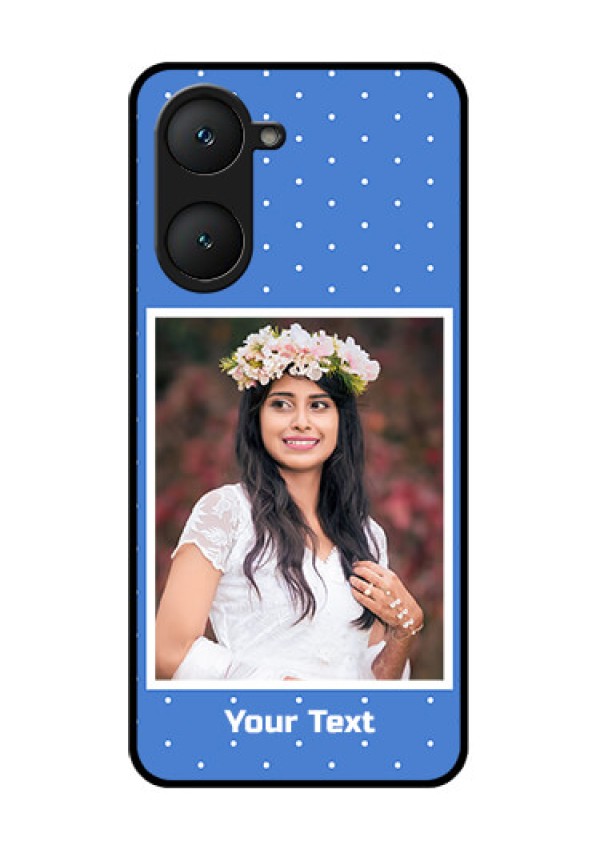 iQOO Z9 Lite 5G Custom Glass Phone Case - Polka Dots Design