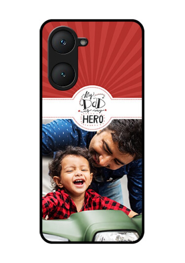 iQOO Z9 Lite 5G Custom Glass Phone Case - My Dad Hero Design