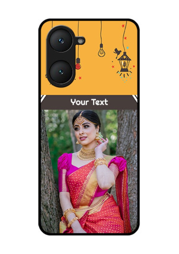 iQOO Z9 Lite 5G Custom Glass Phone Case - With Family Picture And Icons