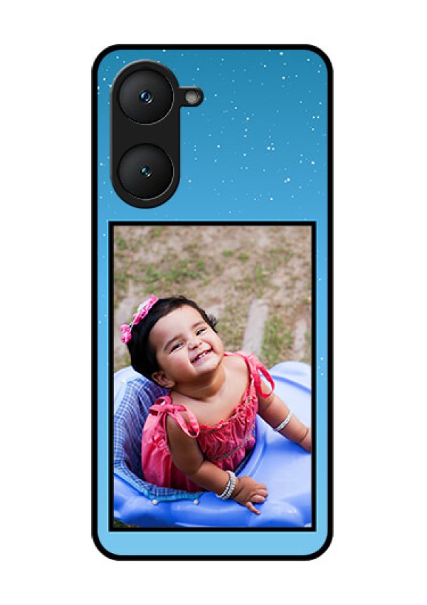 iQOO Z9 Lite 5G Custom Glass Phone Case - Wave Pattern Colorful Design