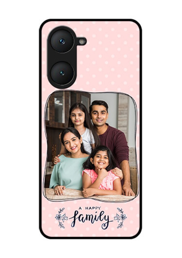 iQOO Z9 Lite 5G Custom Glass Phone Case - Family With Dots Design