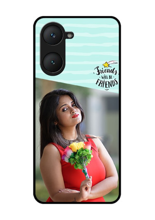 iQOO Z9 Lite 5G Custom Glass Phone Case - Friends Picture Icon Design